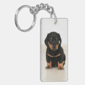 Ontwerp uw eigen fotocollage van het huisdierengeh sleutelhanger (Voorkant Links)