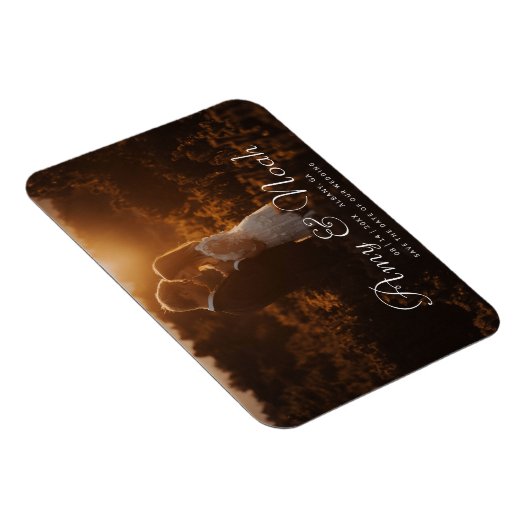 Ontwerp uw eigen gepersonaliseerde bewaar de datum magneet (Rechterzijde)