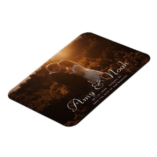 Ontwerp uw eigen gepersonaliseerde bewaar de datum magneet (Linkerzijde)