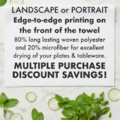 Ontwerp uw eigen gepersonaliseerde keukenhanddoek (Gevouwen)