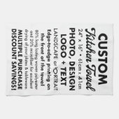 Ontwerp uw eigen gepersonaliseerde keukenhanddoek (Horizontaal)