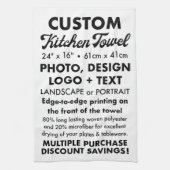 Ontwerp uw eigen gepersonaliseerde keukenhanddoek (Verticaal)