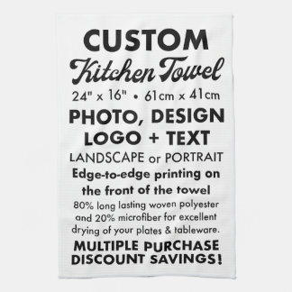 Ontwerp uw eigen gepersonaliseerde keukenhanddoek