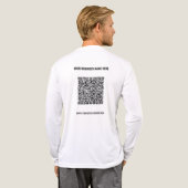 Ontwerp uw eigen gepersonaliseerde tekst QR code b Tri-Blend Shirt (Achterkant)
