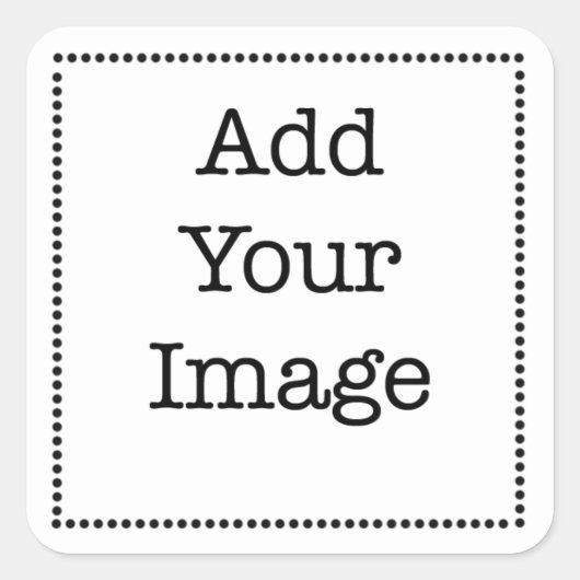 Ontwerp uw eigen gepersonaliseerde vierkante Stick Vierkante Sticker (Voorkant)