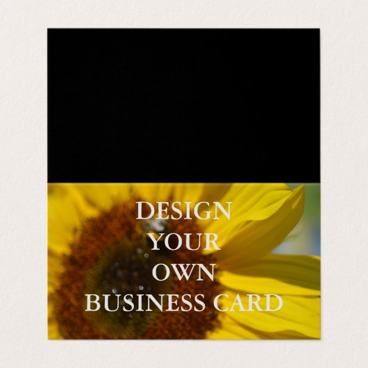 Ontwerp uw eigen gevouwen Visitekaartje (Buitenkant ongevouwen)