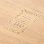 Ontwerp uw eigen gouden bruiloft uitnodiging Sjabl (Laagn)