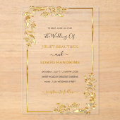 Ontwerp uw eigen gouden bruiloft uitnodiging Sjabl (Voorkant)