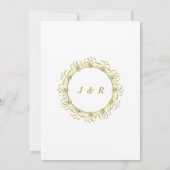 Ontwerp uw eigen gouden diamanten bruiloft uitnodi (Achterkant)