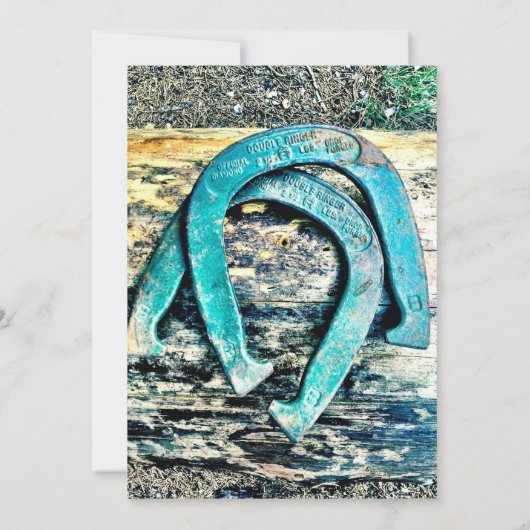 Ontwerp uw eigen Hoefijzers voor uitnodigingen voo (Achterkant)