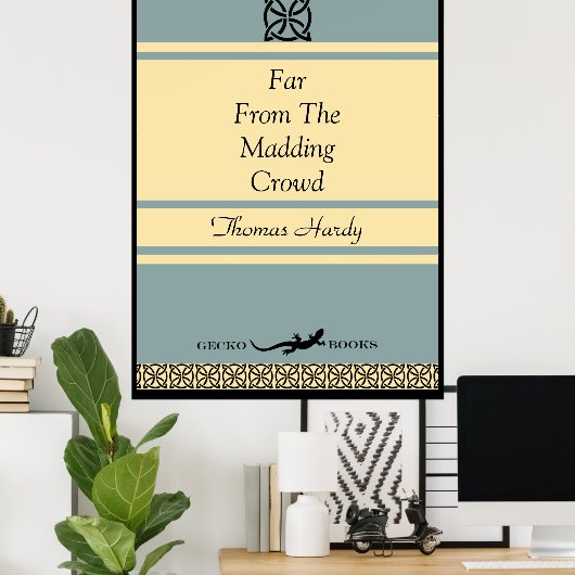 Ontwerp uw eigen Hoesje van het Retro Book Wall Ar Poster (Thuiskantoor)