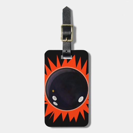 Ontwerp uw eigen hoge game of serie, Bowling Bag Bagagelabel (Voorkant verticaal)