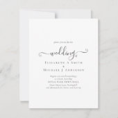 Ontwerp uw eigen huwelijksuitnodiging grafische ka (Voorkant)