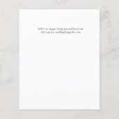 Ontwerp uw eigen huwelijksuitnodiging grafische ka (Achterkant)