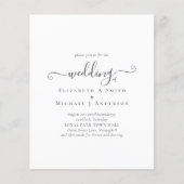 Ontwerp uw eigen huwelijksuitnodiging grafische ka (Voorkant)