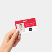 ontwerp uw eigen identiteitskaart - Foto, Streepje Badge (Handheld)