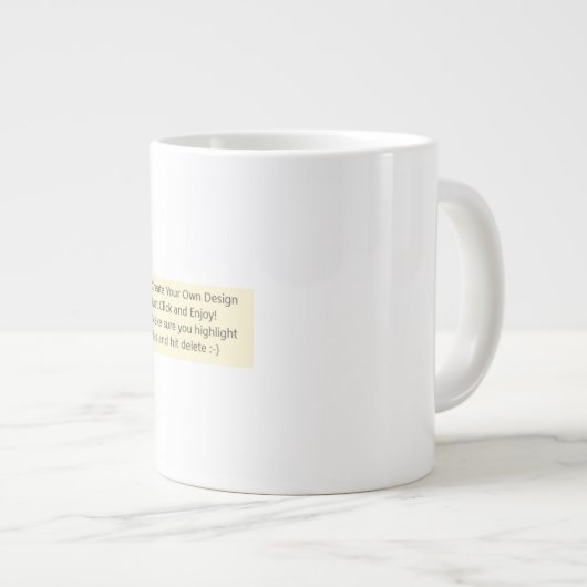 Ontwerp uw eigen Jumbo-Mok Grote Koffiekop (Voorkant rechts)