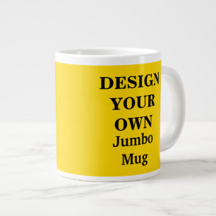 Ontwerp uw eigen Jumbo-Mok - helder geel Grote Koffiekop