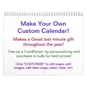 Ontwerp Uw Eigen Kalender ~ maken Uw!