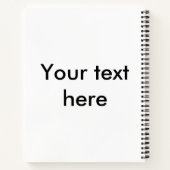 Ontwerp uw eigen kalm- en studieduur hard notitieboek (Achterkant)