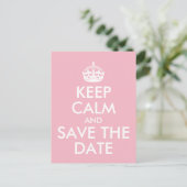 Ontwerp uw eigen kalm houden en sla de datum op aankondigingskaart (Staand voorkant)