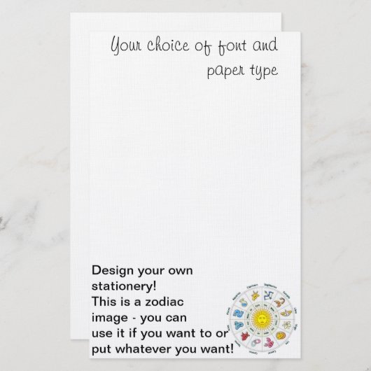 Ontwerp uw eigen kantoorbenodigdheden briefpapier (Voorkant / Achterkant)