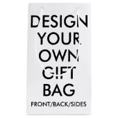 Ontwerp uw eigen kleine 10"hoge giftzak klein cadeauzakje (Voorkant)
