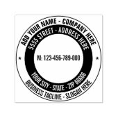 Ontwerp uw eigen kleur adres ronde stempel Sjabloo (Design)