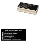 Ontwerp uw eigen kleur adres Rubber Stamp Rubberstempel (Gestempeld)