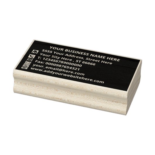 Ontwerp uw eigen kleur adres Rubber Stamp Rubberstempel (Stempel)