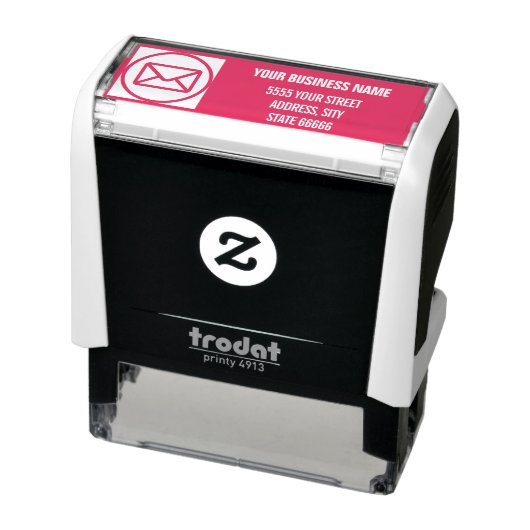 Ontwerp uw eigen kleur adres stempel sjabloon (Product)