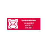 Ontwerp uw eigen kleur adres stempel sjabloon (Design)