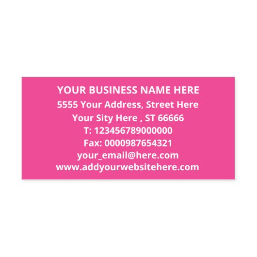 Ontwerp uw eigen kleur adres zelfinkkend stempel (Design)