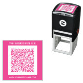 Ontwerp uw eigen kleur QR-code Zelfinktstempel Zelfinktende Stempel (In situ)