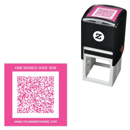 Ontwerp uw eigen kleur QR-code Zelfinktstempel Zelfinktende Stempel (In situ)