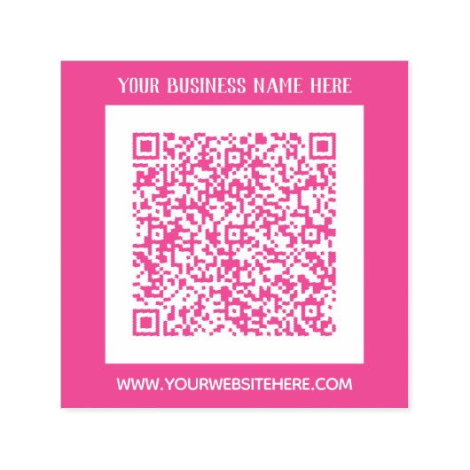 Ontwerp uw eigen kleur QR-code Zelfinktstempel Zelfinktende Stempel (Design)