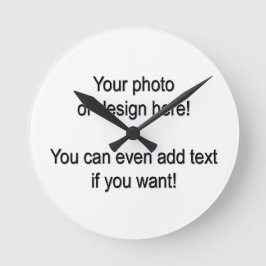 Ontwerp uw eigen klok! ronde klok