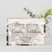 Ontwerp uw eigen landuitvindingen Cowboypaarden Kaart (Staand voorkant)