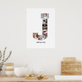 Ontwerp uw eigen letter J Photo Collage Poster (Keuken)