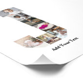 Ontwerp uw eigen letter J Photo Collage Poster (Hoek)