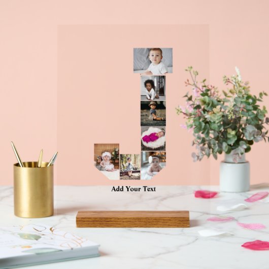 Ontwerp uw eigen letter J Photo Collage Poster (Huwelijk)