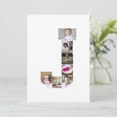 Ontwerp uw eigen letter J Photo Collage Poster Aankondiging (Staand voorkant)