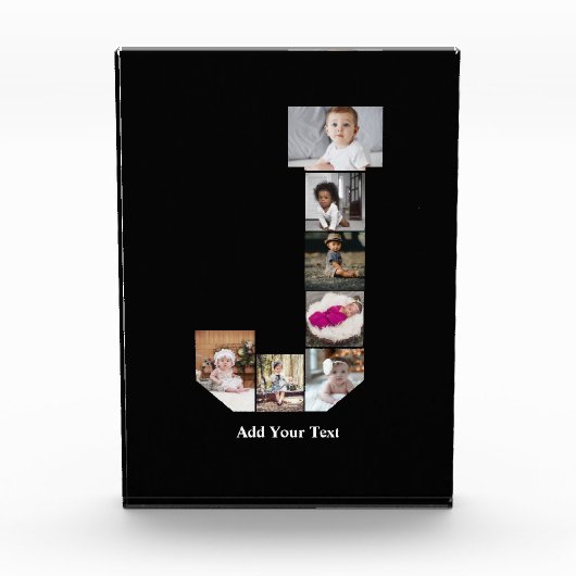 Ontwerp uw eigen letter J Photo Collage Poster Fotoblokken (Voorkant)