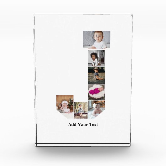 Ontwerp uw eigen letter J Photo Collage Poster Fotoblokken (Voorkant)