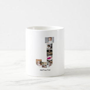 Ontwerp uw eigen letter J Photo Collage Poster Koffiemok