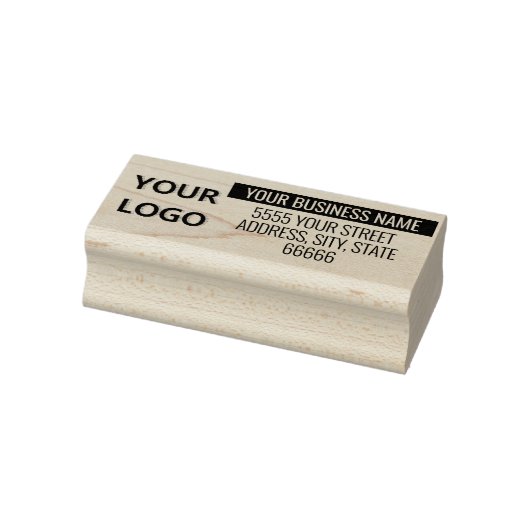 Ontwerp uw eigen Logo-adres Rubber Stamp Sjabloon Rubberstempel (Stempel)