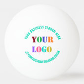 Ontwerp uw eigen Logo-tekst Ping Pong Ball Sjabloo (Achterkant)