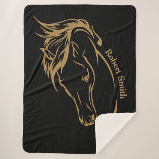 Ontwerp uw eigen moderne paardenpodium voor paarde sherpa deken (Voorkant)