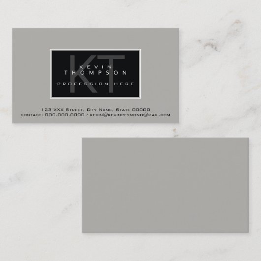 Ontwerp uw eigen moderne professionele standaard visitekaartje (Voorkant / Achterkant)