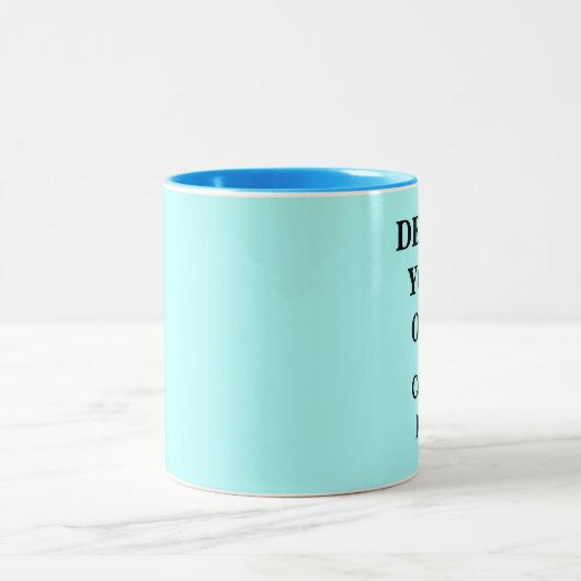 Ontwerp uw eigen Mok - Licht blauw (Center)
